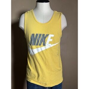 Vintage Yellow Nike Tank Top Men's Small Made In USA